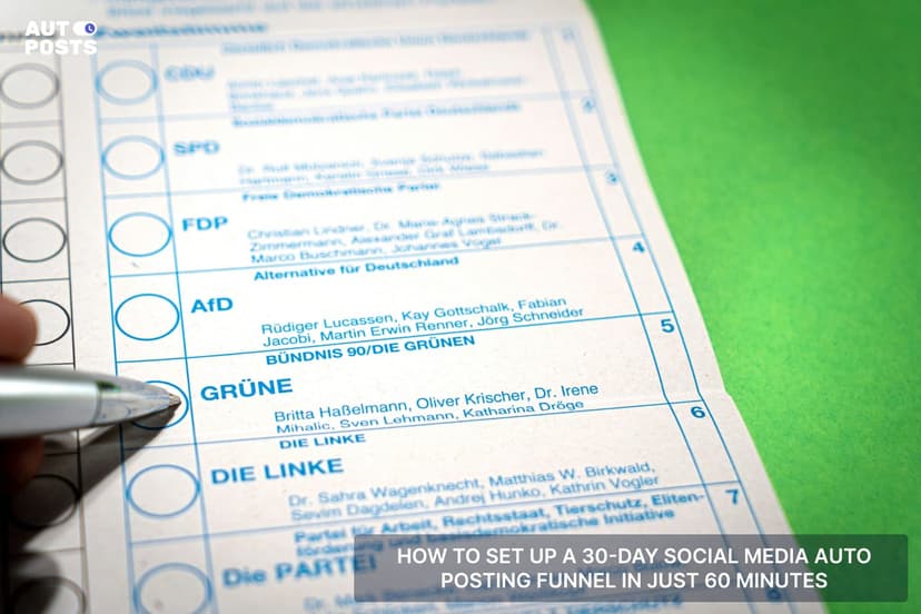 How to Set Up a 30-Day Social Media Auto Posting Funnel in Just 60 Minutes — cover