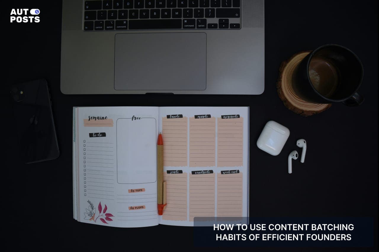 How to Use Content Batching Habits of Efficient Founders — cover