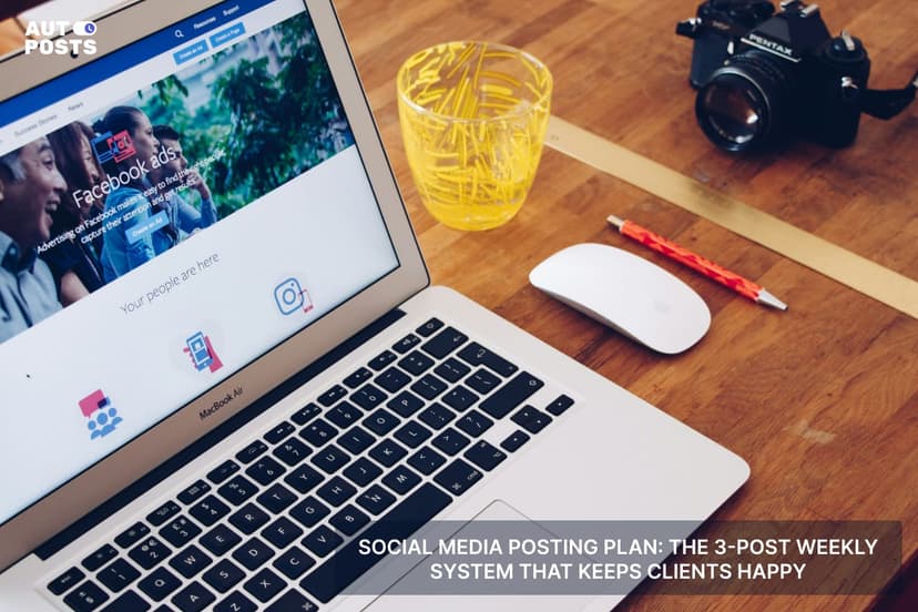 Social Media Posting Plan The 3-Post Weekly System That Keeps Clients Happy — cover