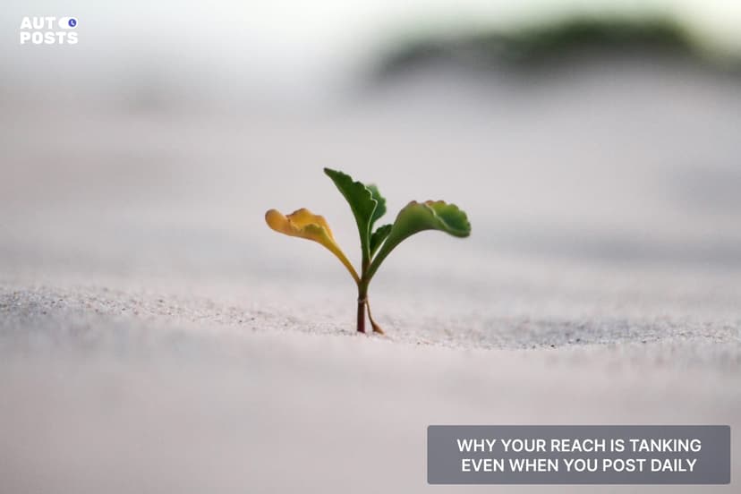 Why Your Reach Is Tanking Even When You Post Daily — cover
